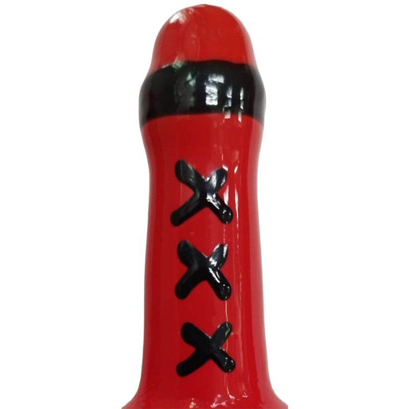 Condomerie - Préservatifs Fantaisie Peints À La Main Amsterdam Rouge